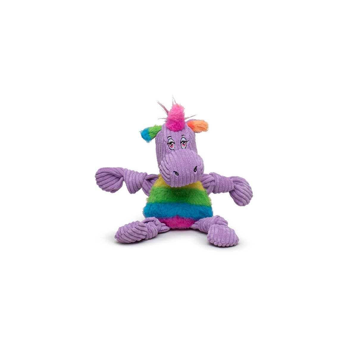 Rainbow Pride Unicorn Knottie® Plush Dog Toy