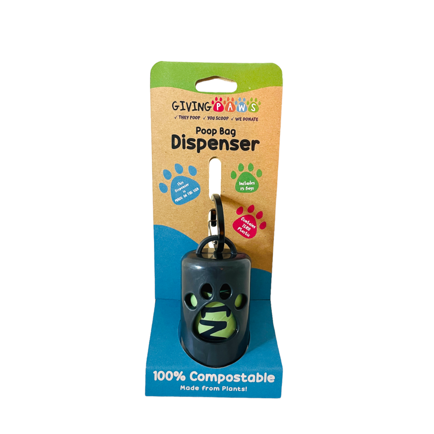 Compostable Poop Bag Dispenser