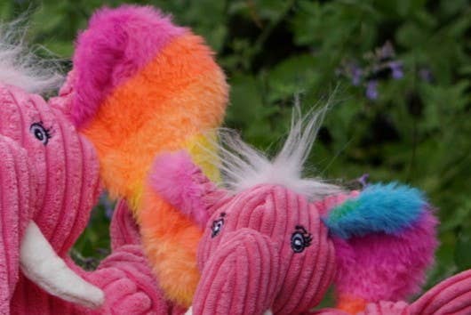 Rainbow Pride Elephant Knottie® Plush Dog Toy