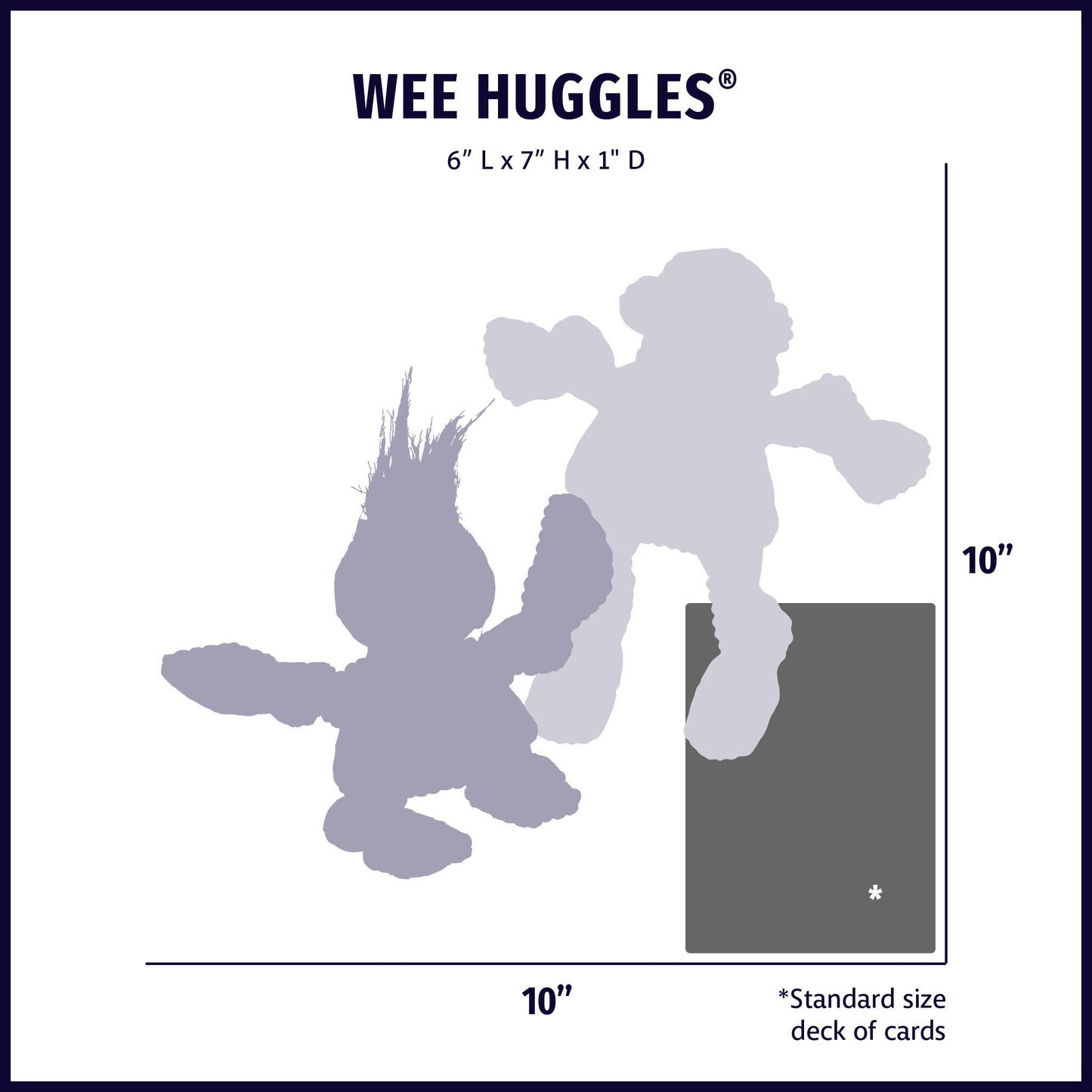 Assorted Wee Huggles® Plush Dog Toys