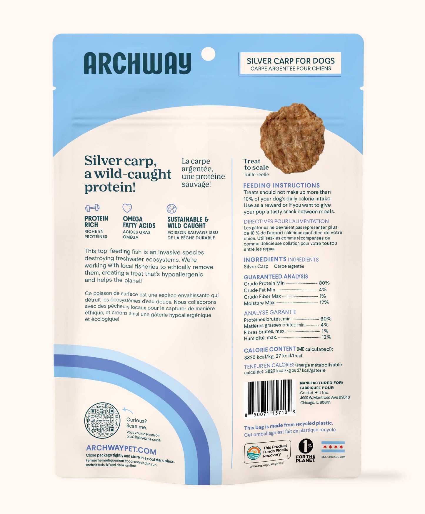 Single Ingredient Wild-Caught Fish Chip For Dogs