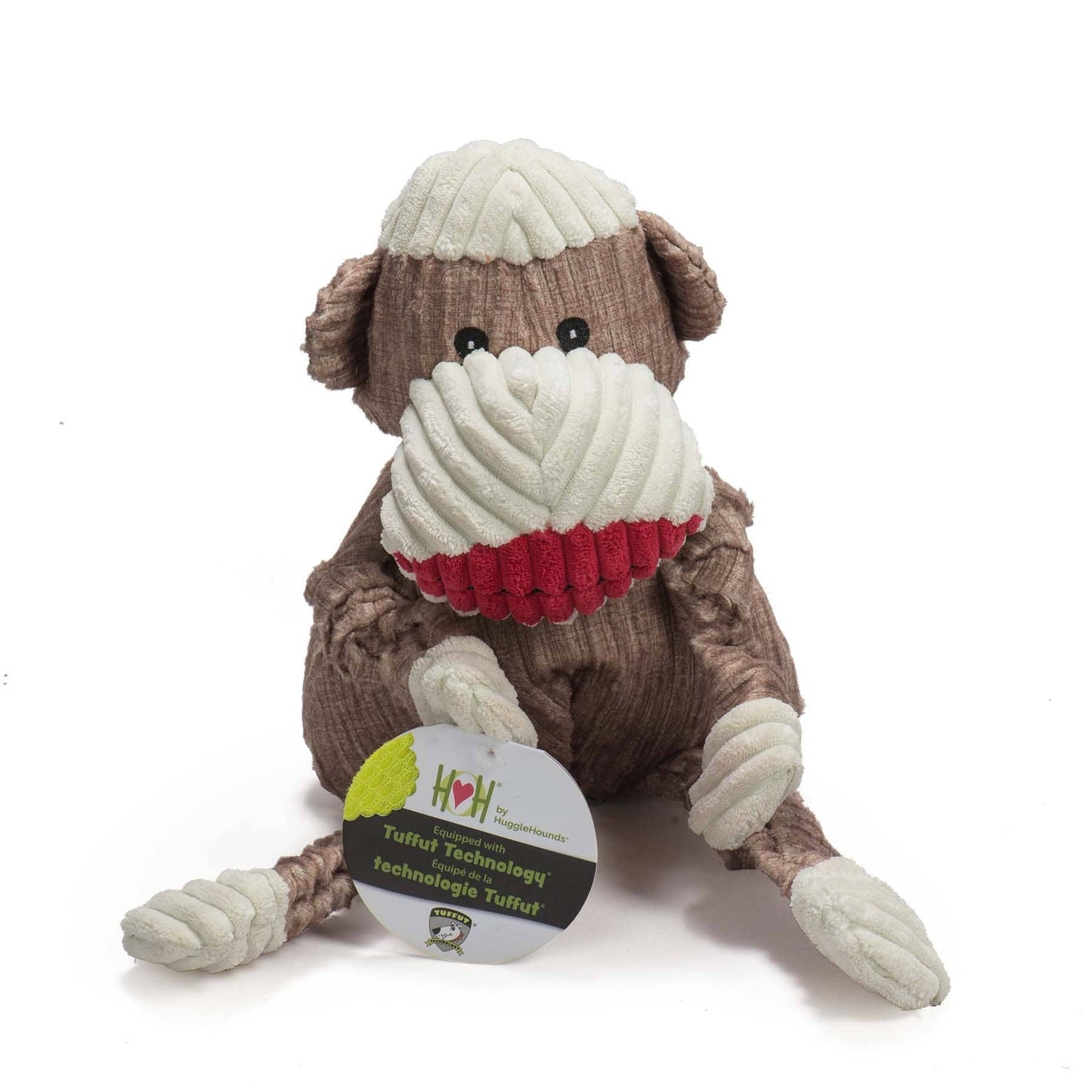 Stuey Sock Monkey Knottie® Plush Dog Toy