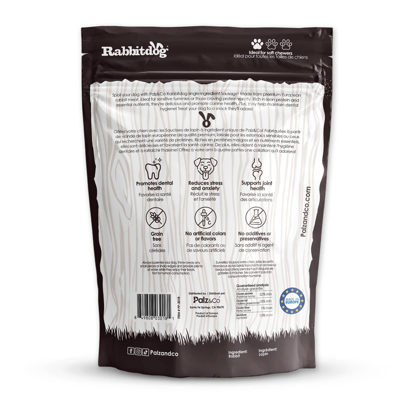 Rabbitdog Rabbit Sausage Dog Treats