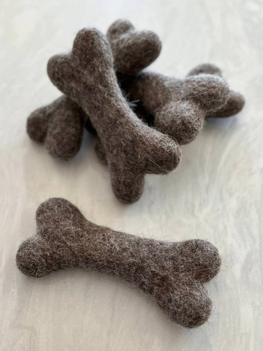 Felt Bone Dog Toy