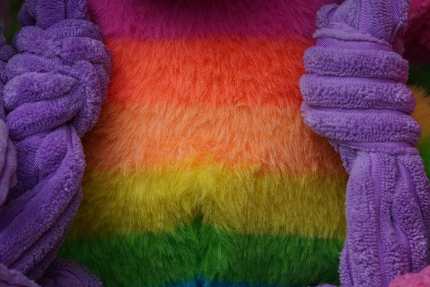 Rainbow Pride Unicorn Knottie® Plush Dog Toy