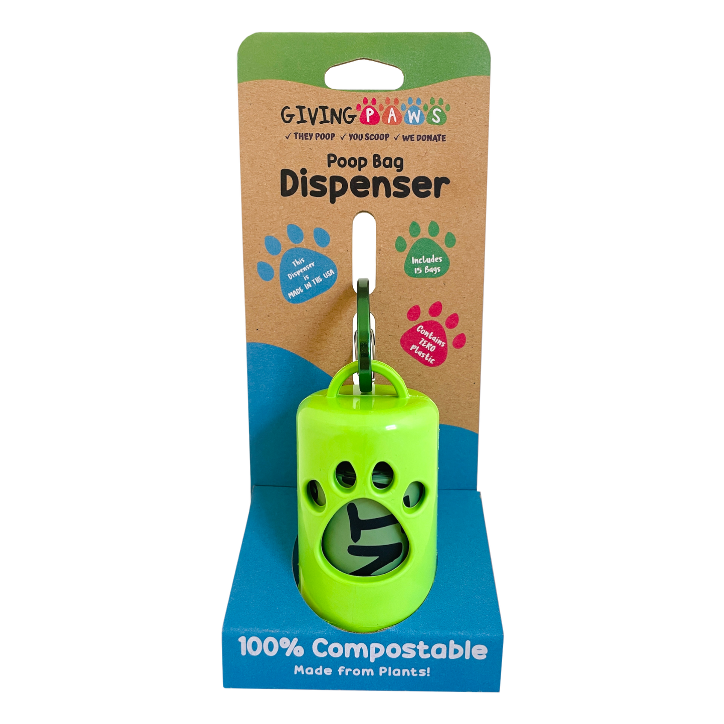 Compostable Poop Bag Dispenser