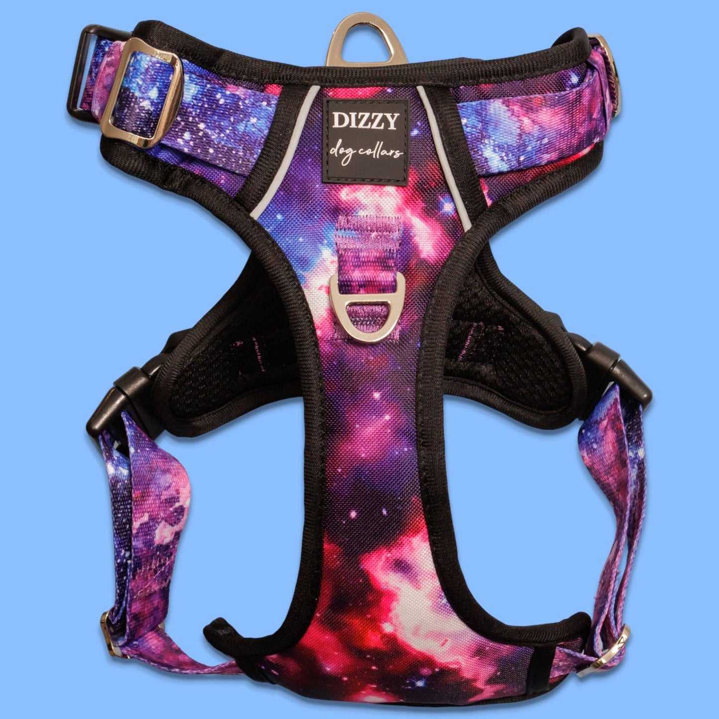 No Pull Dog Harness | Step in | Reflective | Heavy Duty | Easy Reach Handle | Galaxy