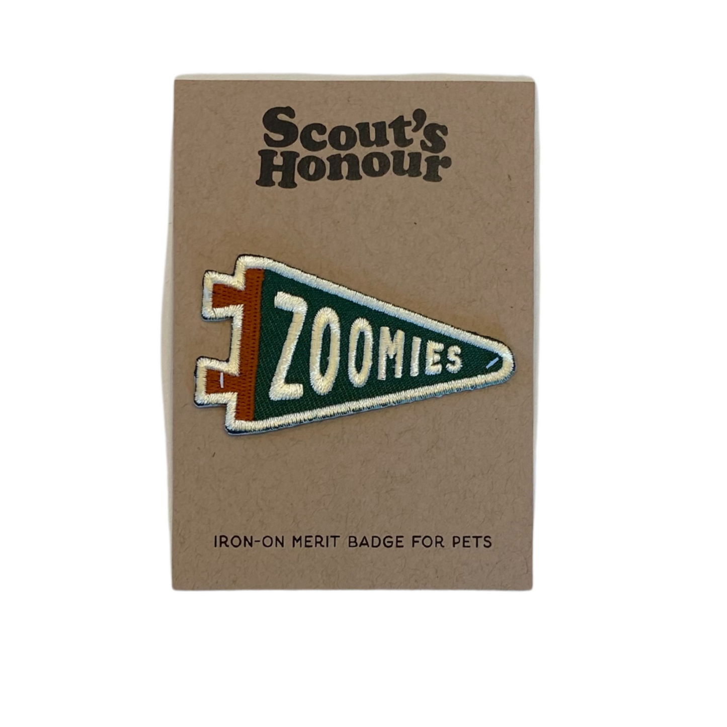 Zoomies Iron-On Merit Badge for Pets