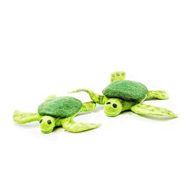 Trevor the Sea Turtle Eco Wool Pet Toys