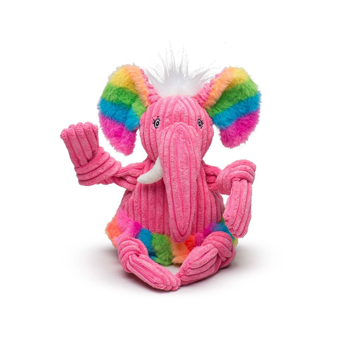 Rainbow Pride Elephant Knottie® Plush Dog Toy