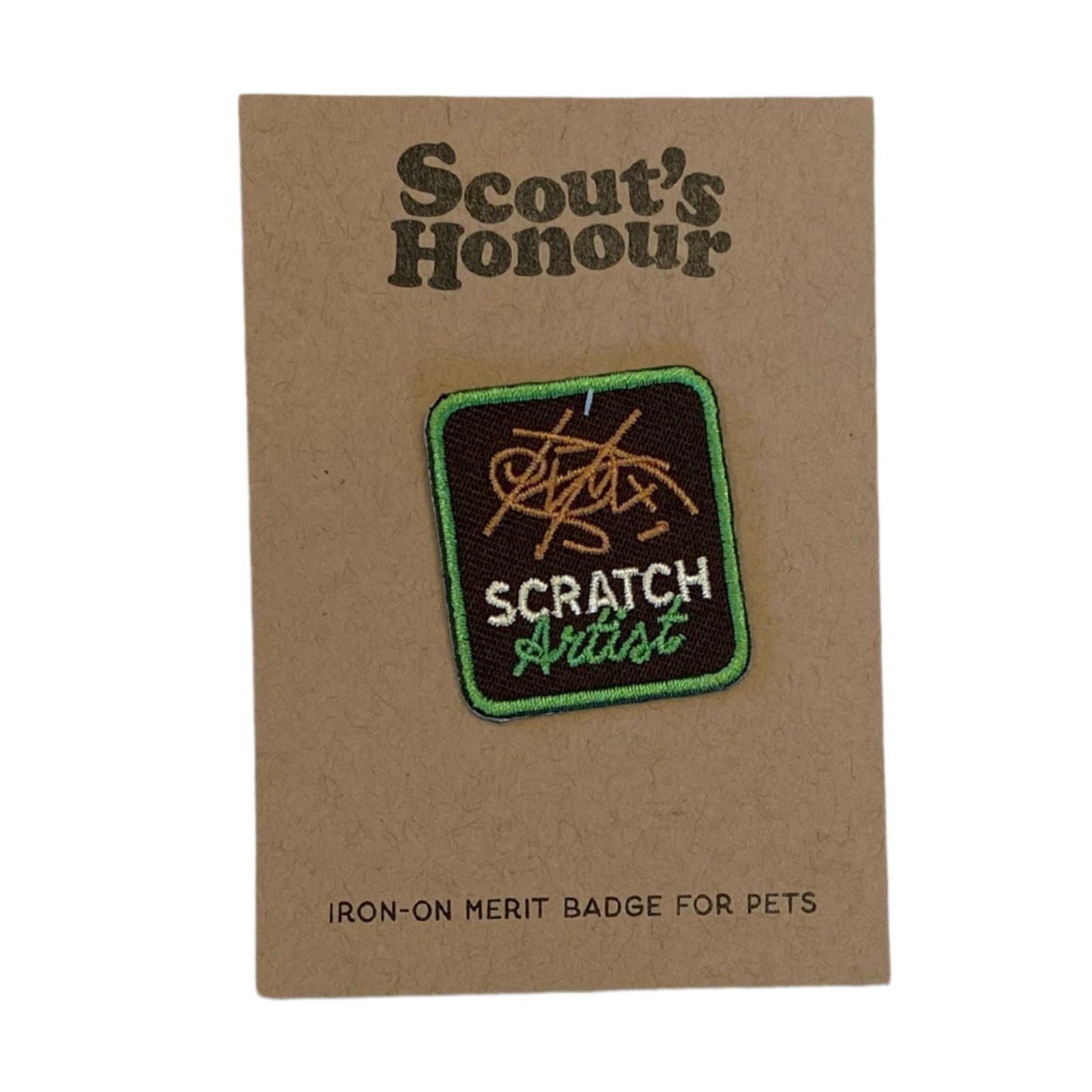 Scratch Artist Iron-On Merit Badge for Pets
