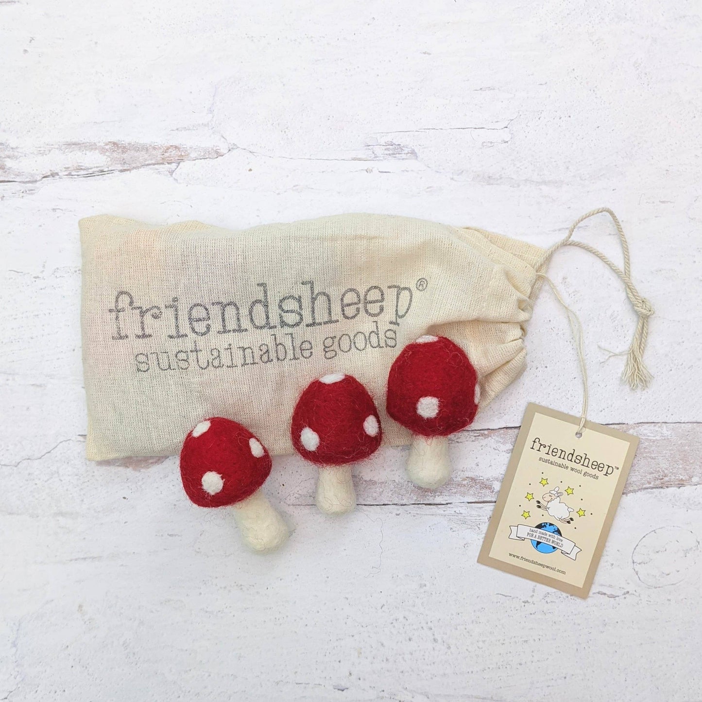 Red Amanita Mushrooms Eco Toys