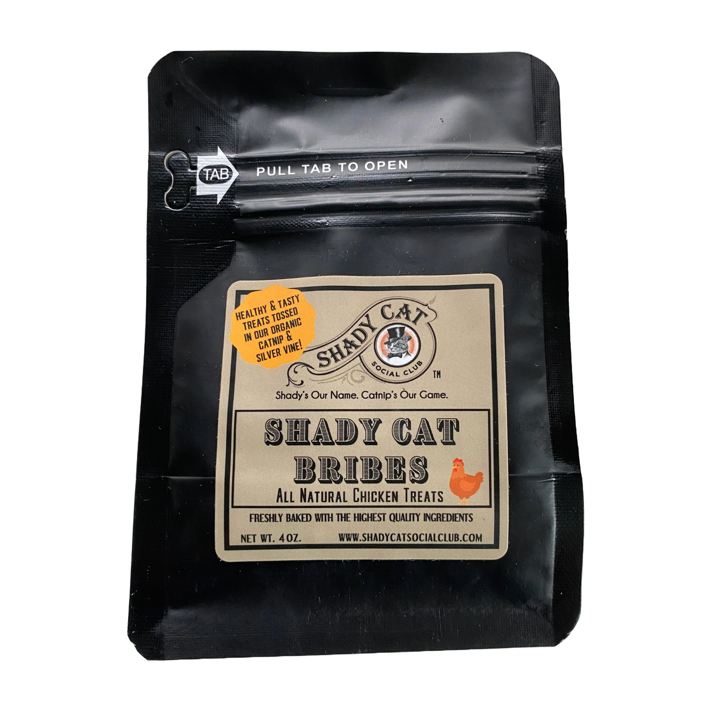Chicken, Catnip and Silver Vine Shady Cat Bribes Cat Treats
