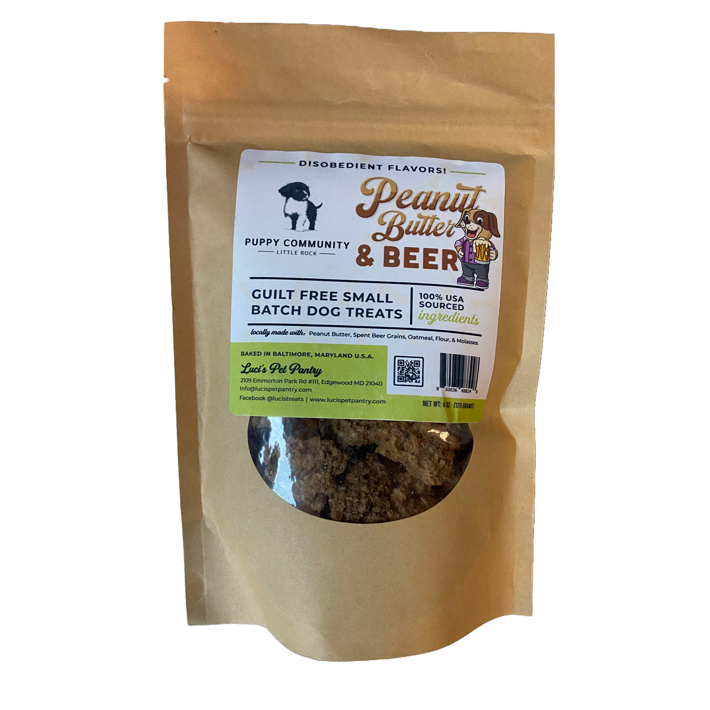 Peanut Butter & Beer Dog Biscuits