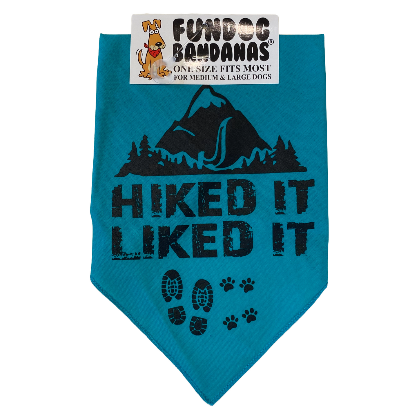 Hiked It Liked It Dog Bandana