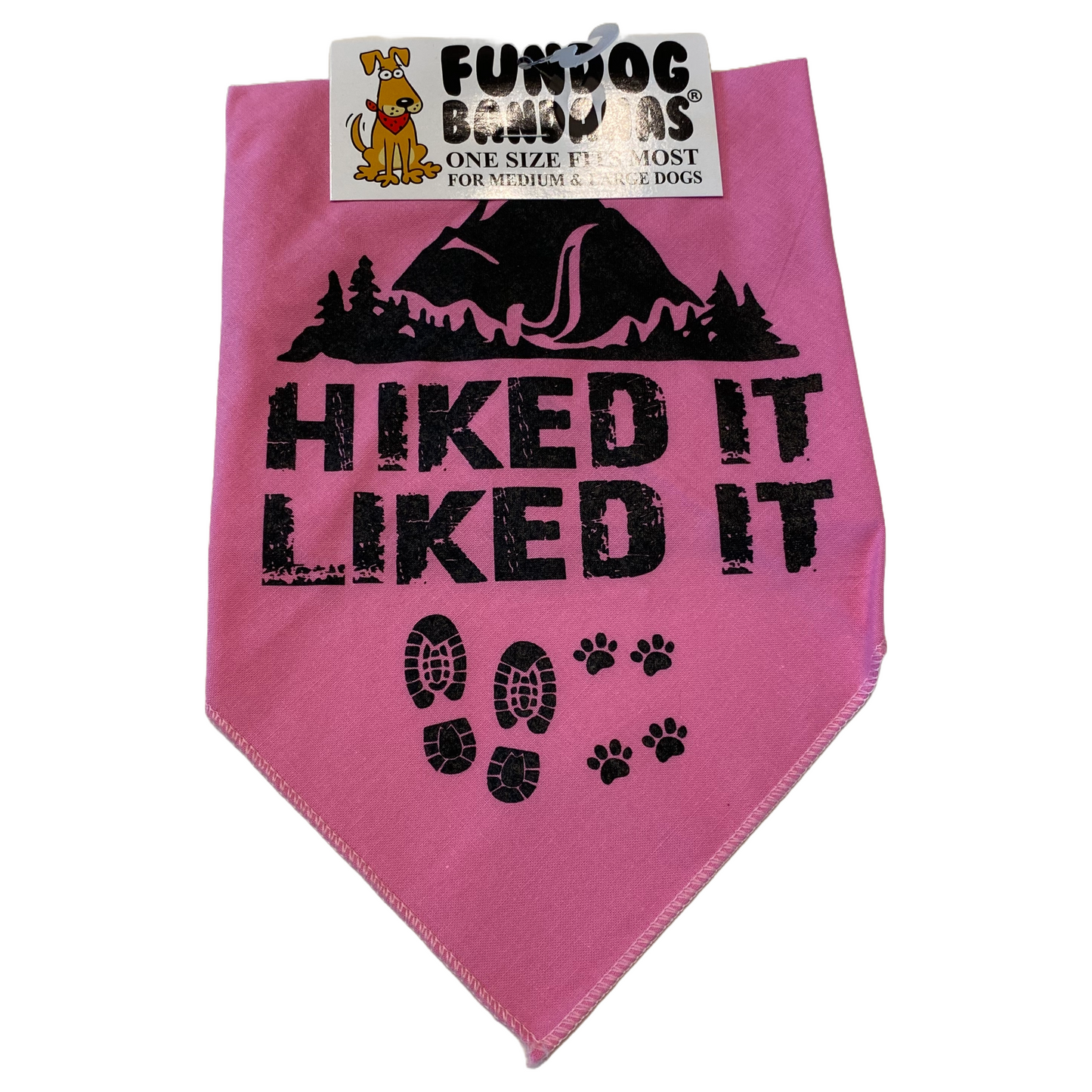 Hiked It Liked It Dog Bandana