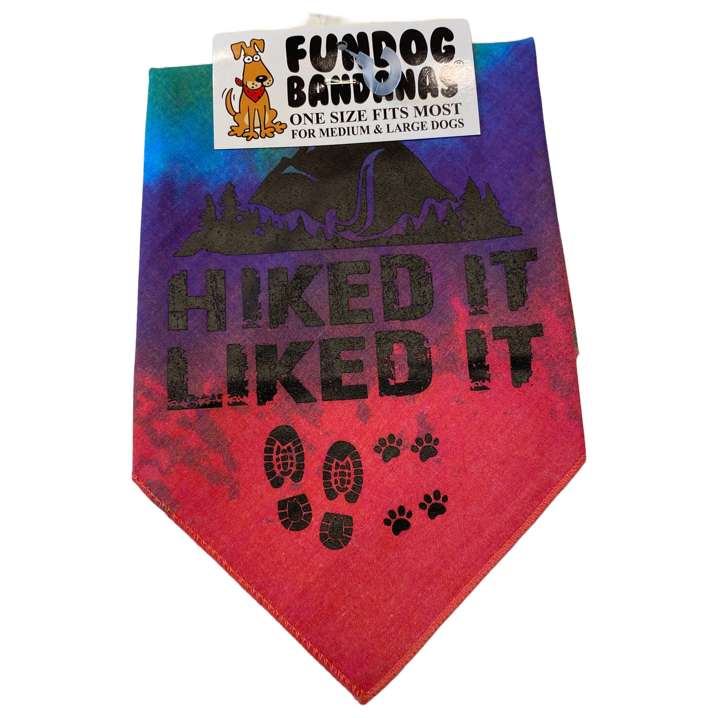 Hiked It Liked It Dog Bandana