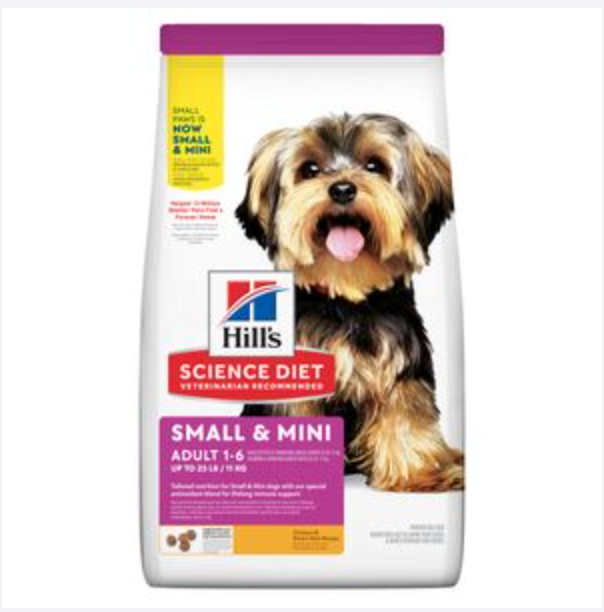 Hill's Science Diet Adult Dry Dog Food, Small & Mini Chicken & Brown Rice Recipe
