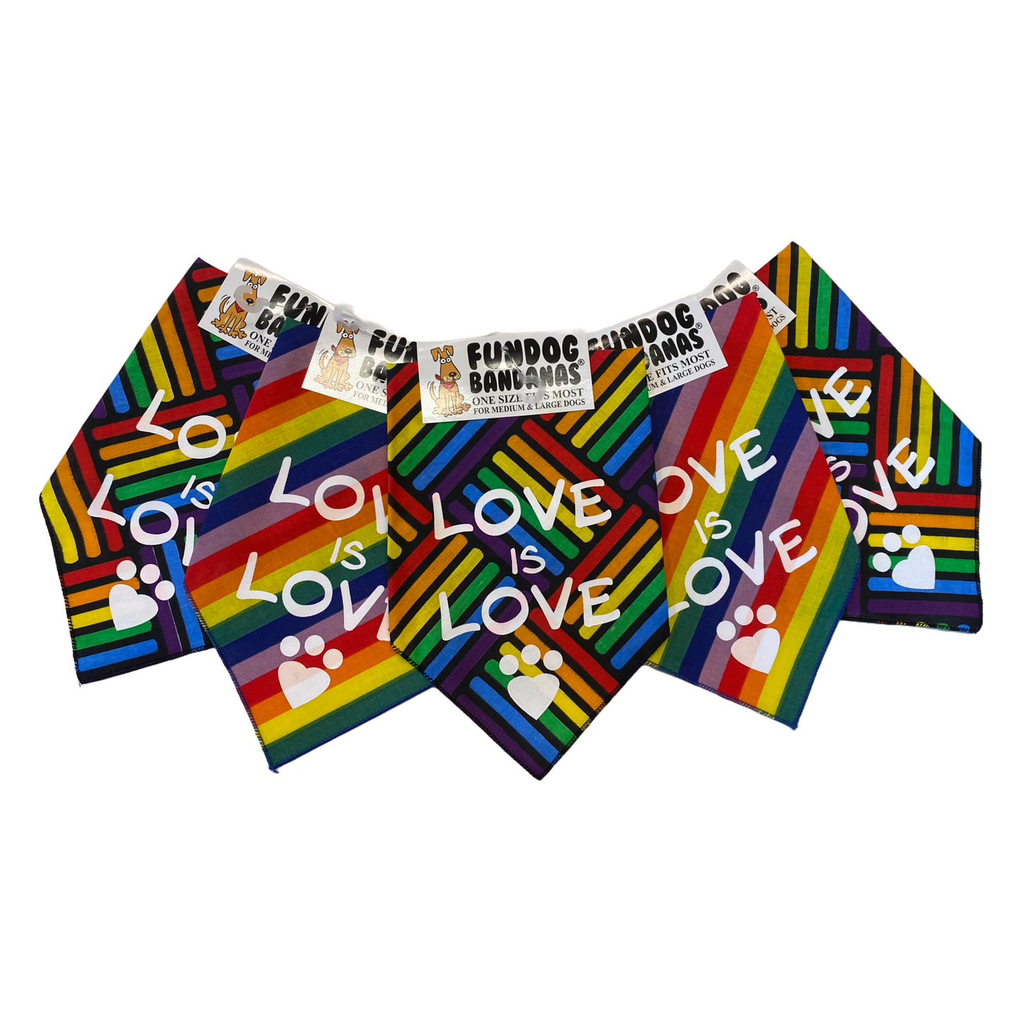 Love is Love Dog Bandana