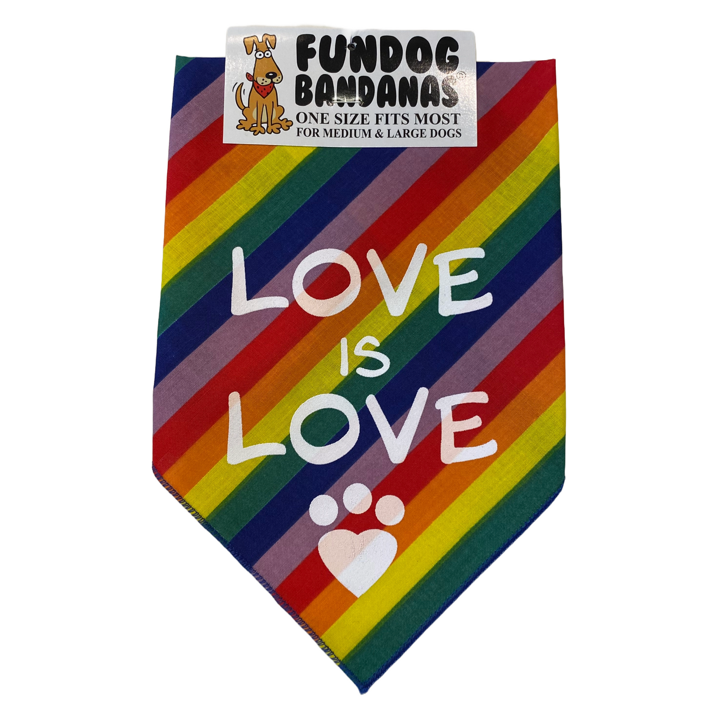 Love is Love Dog Bandana