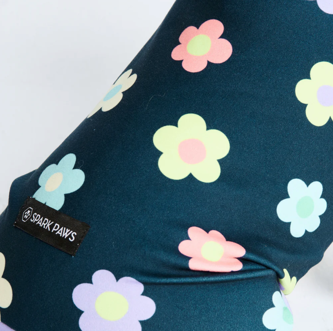 Dog Pajama - Daisy Navy