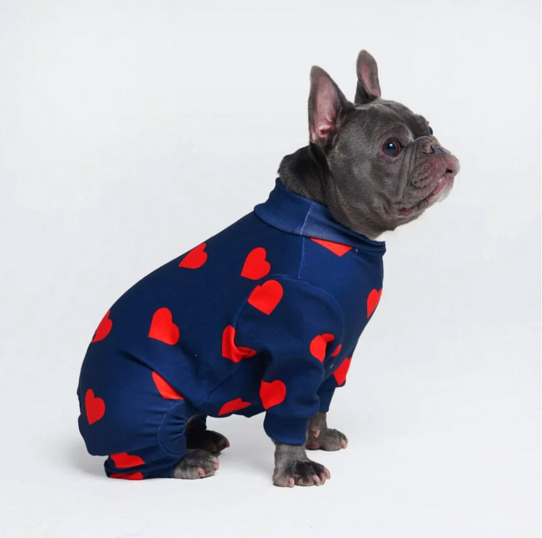 Dog Pajama - Hearts