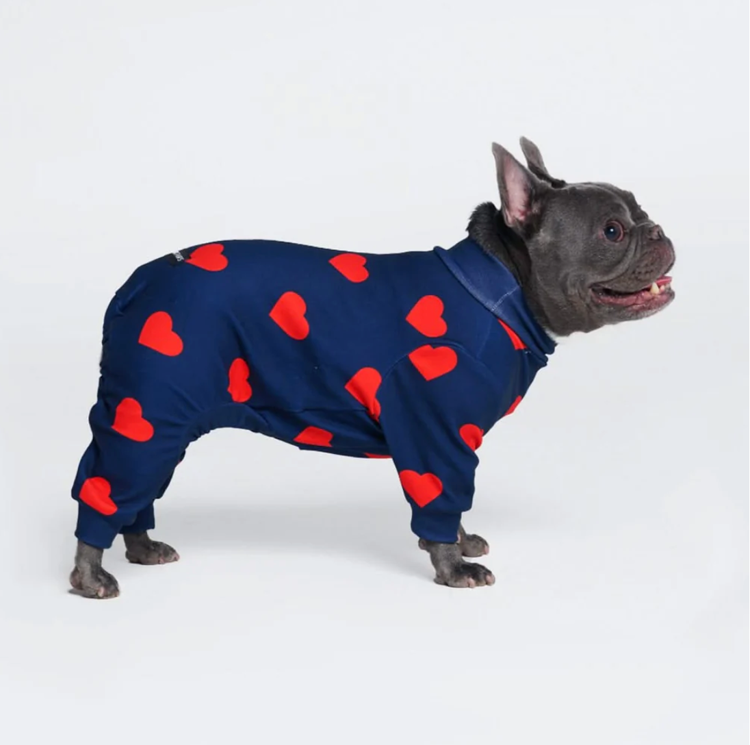 Dog Pajama - Hearts
