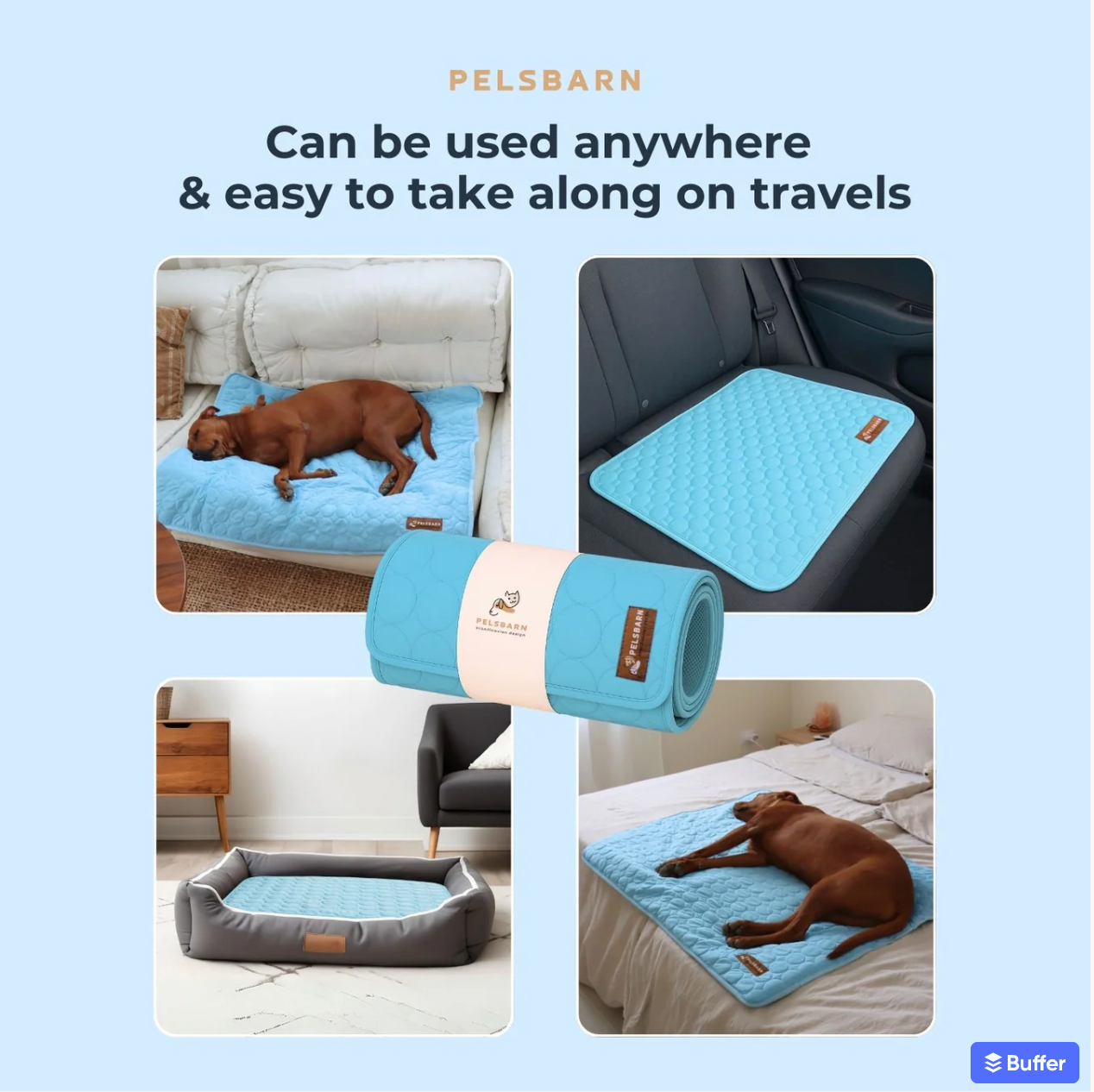Cooling Mat Heat Relief - Pelsbarn
