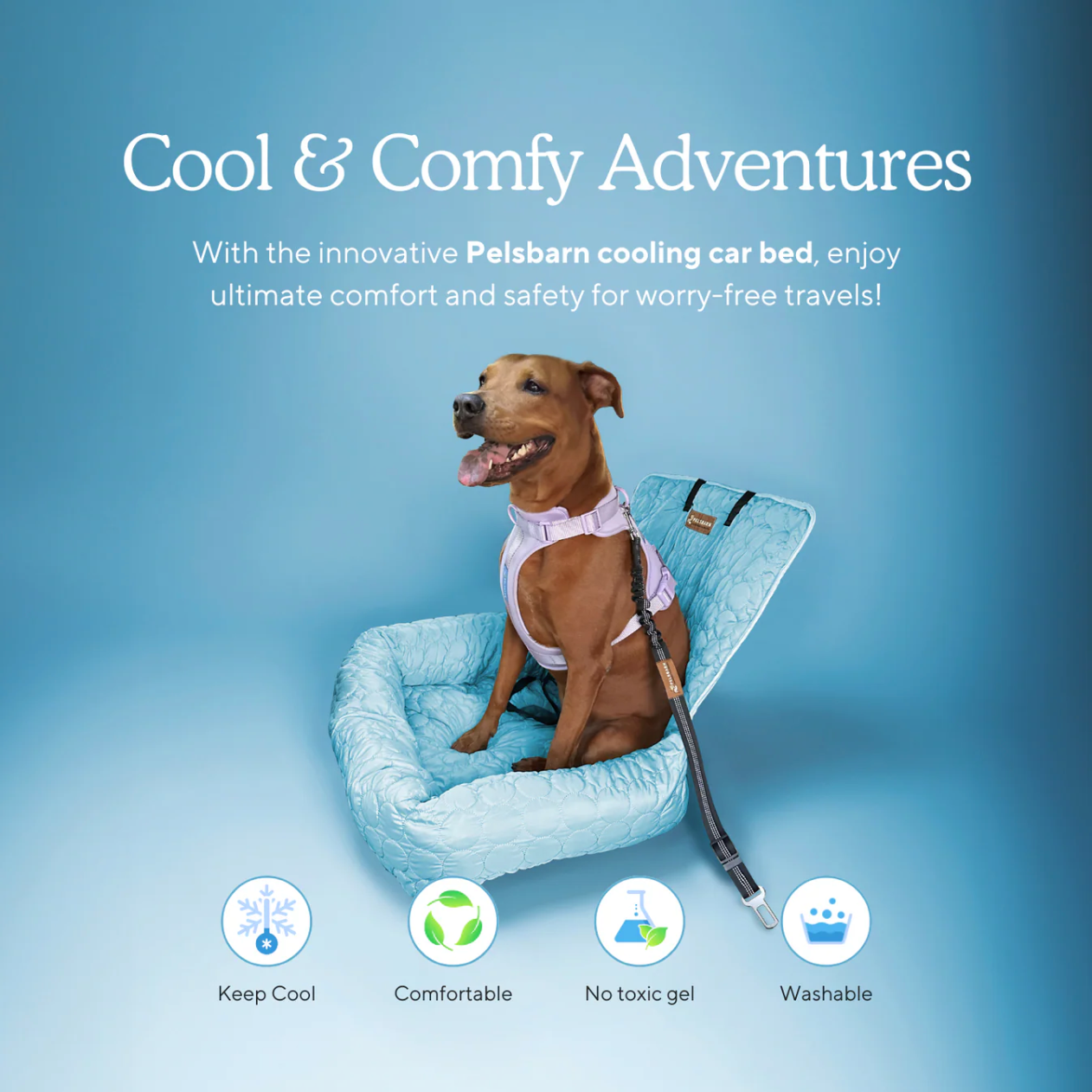 Cooling Car Bed Heat Relief - Pelsbarn