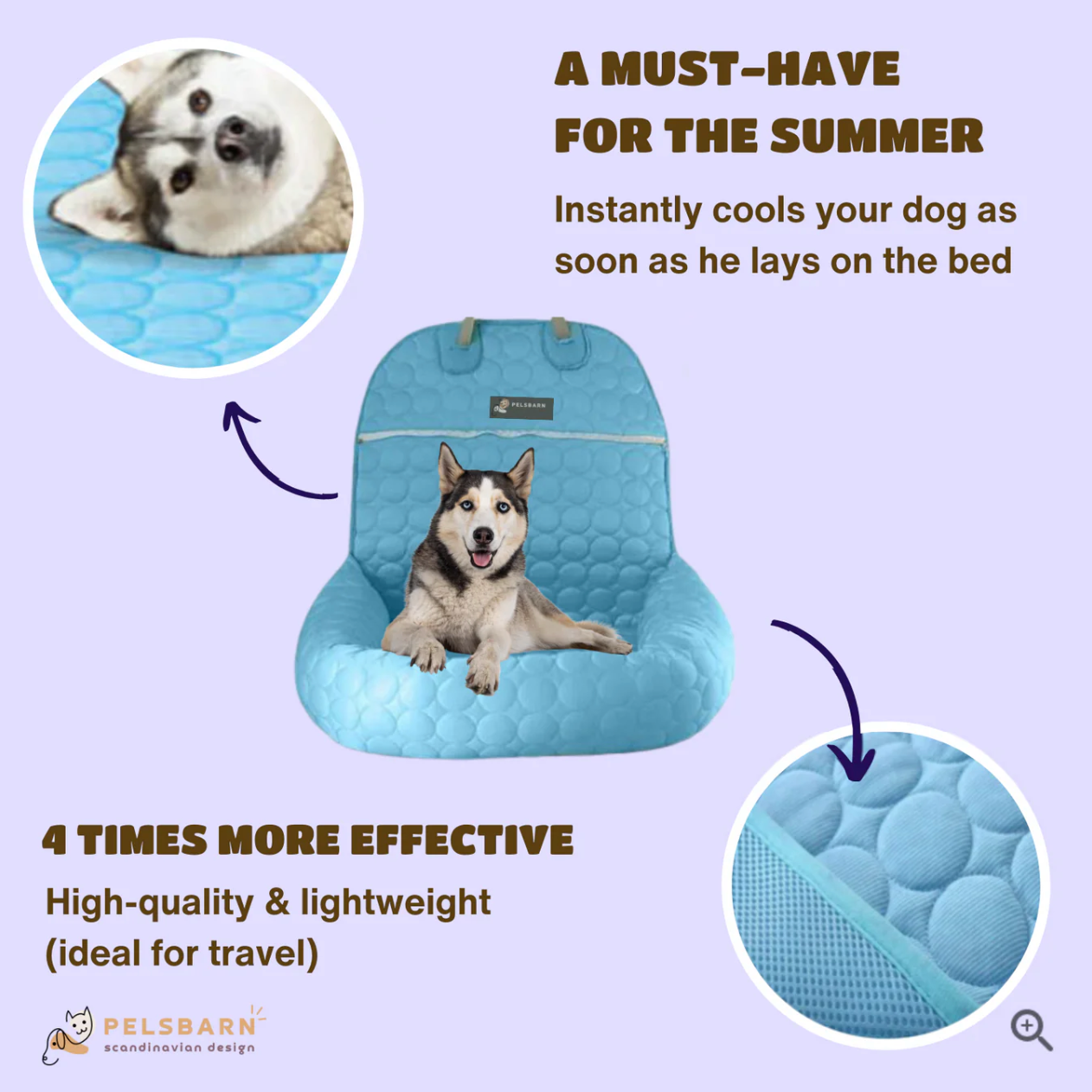 Cooling Car Bed Heat Relief - Pelsbarn
