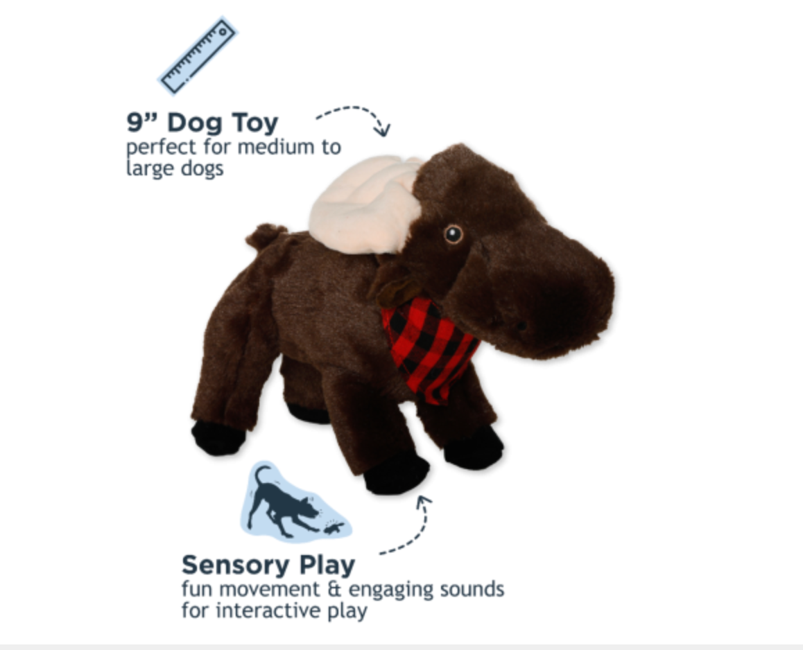 Animated Moose Dog Toy