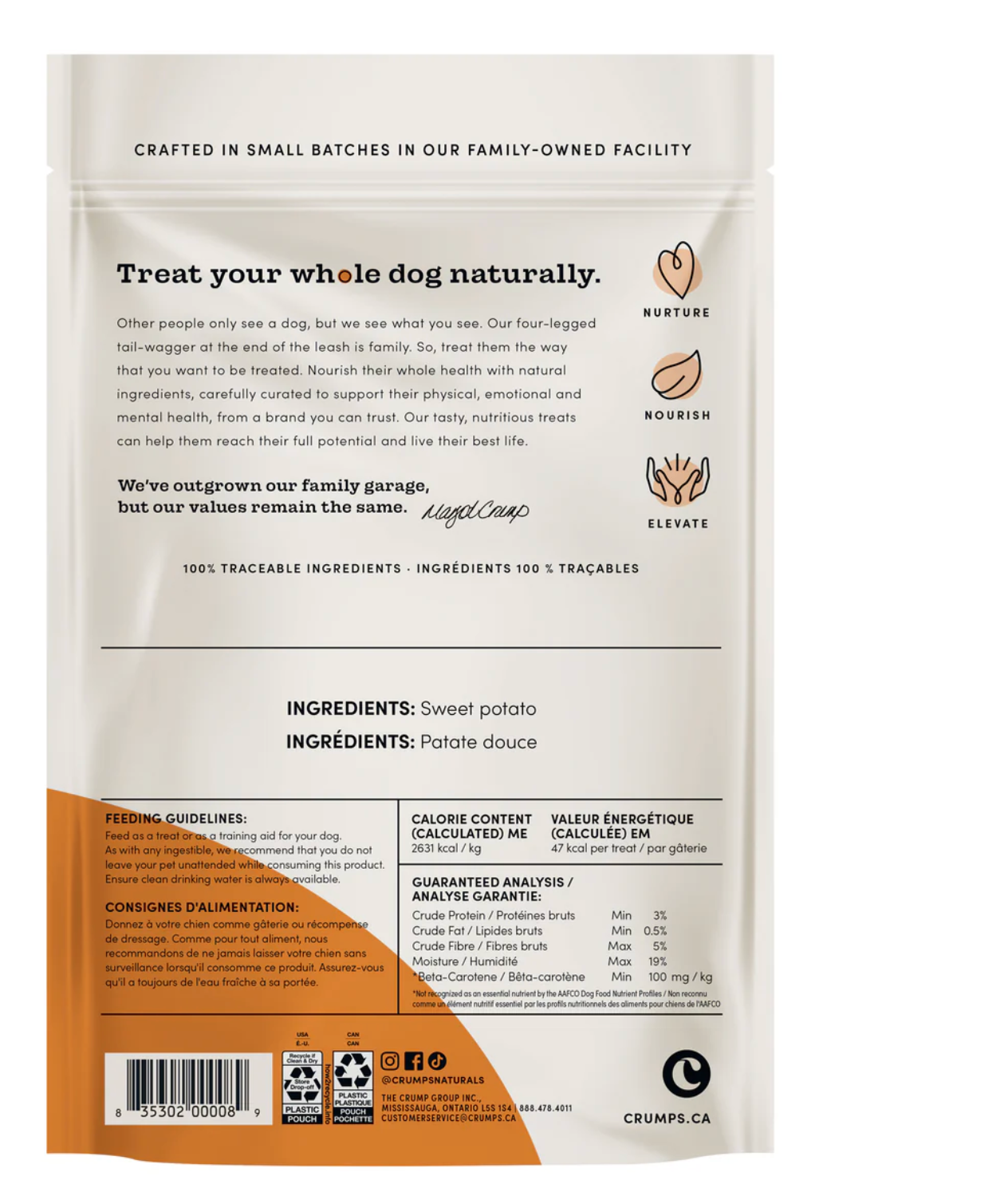 Crumps Naturals Sweet Potato Chews