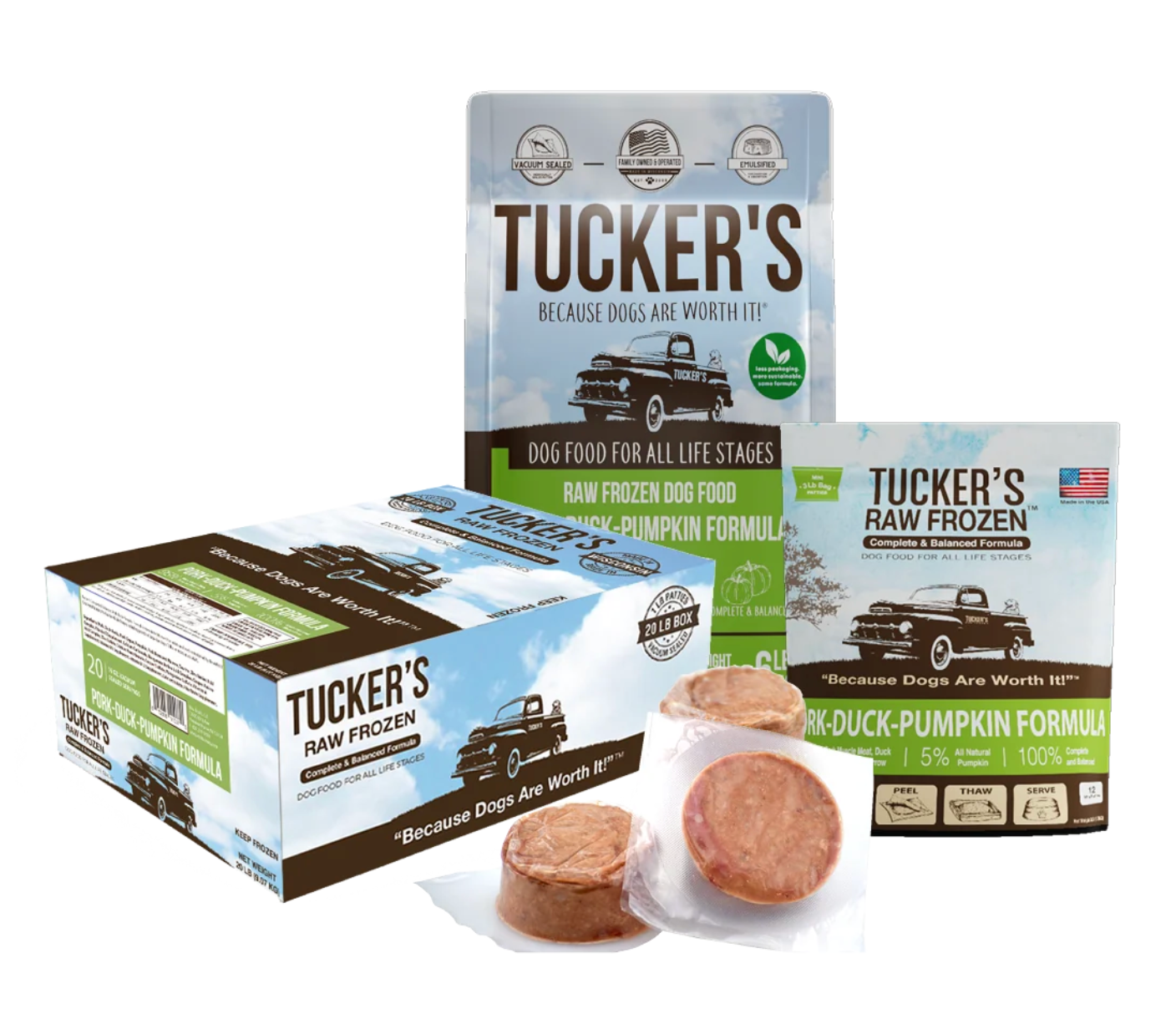 Tucker's Raw Frozen Dog Food - Pork, Duck, & Pumpkin Formula