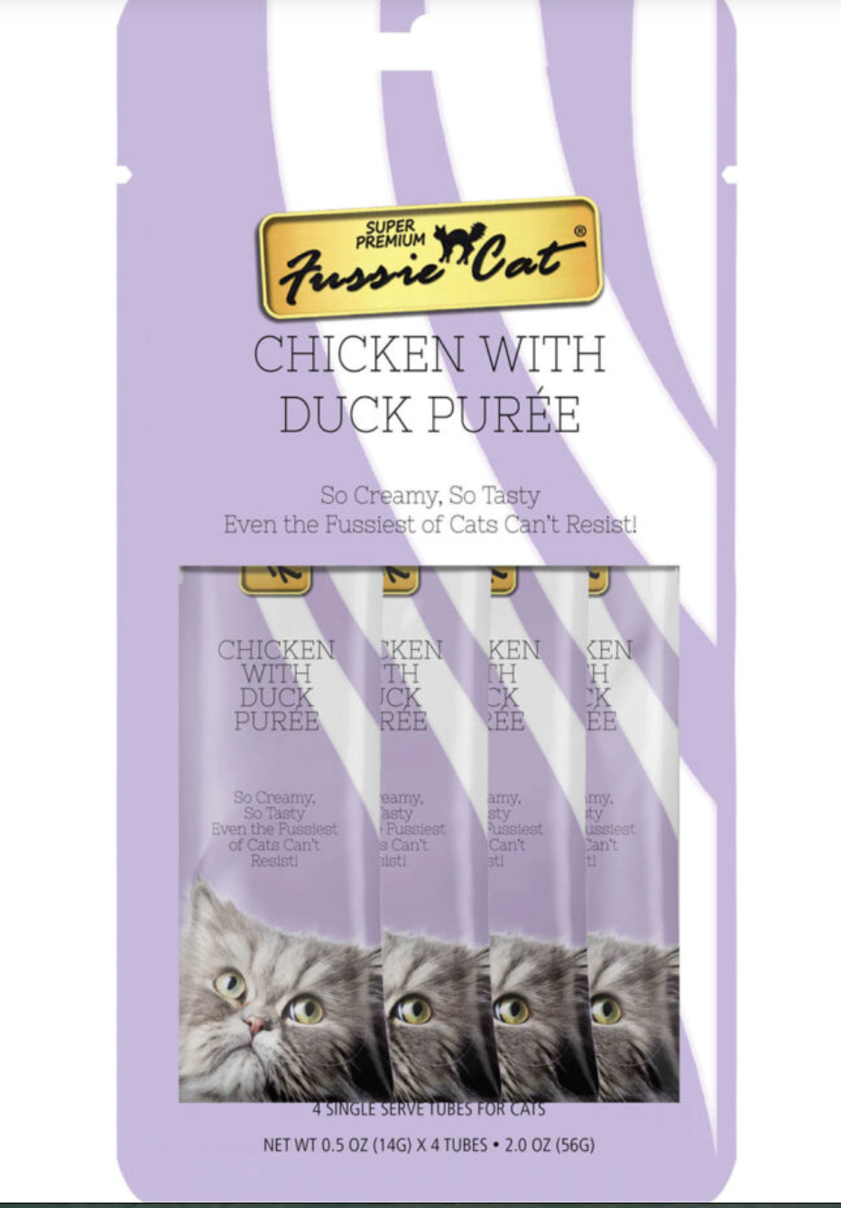 Fussie Cat Chicken with Duck Purée