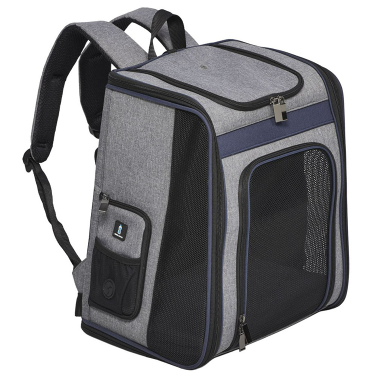 Midwest Day Tripper Pet Backpack Grey