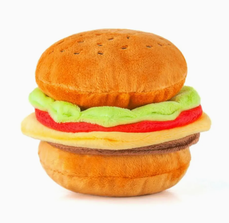 Cheeseburger Dog Toy