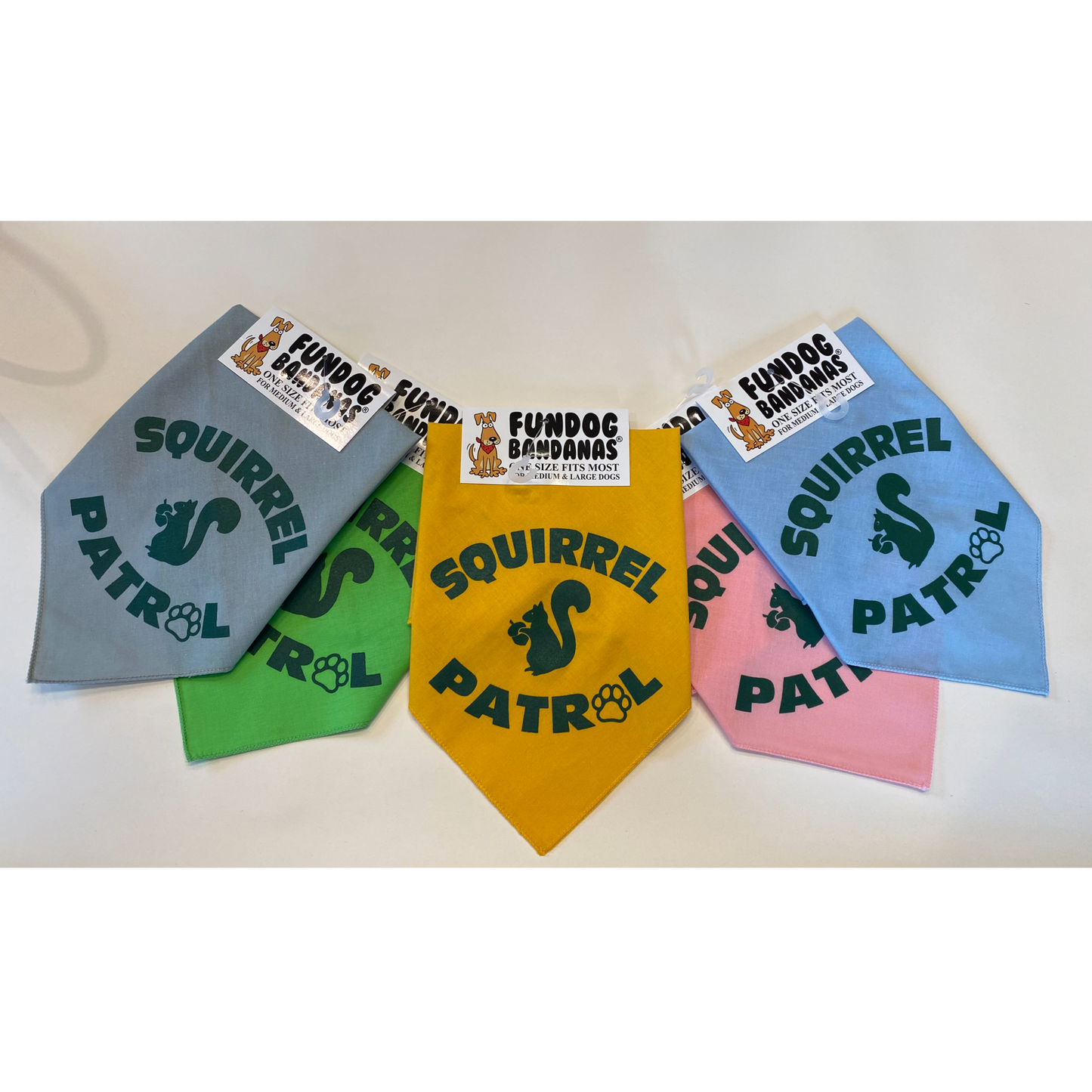Squirrel Patrol Dog Bandana