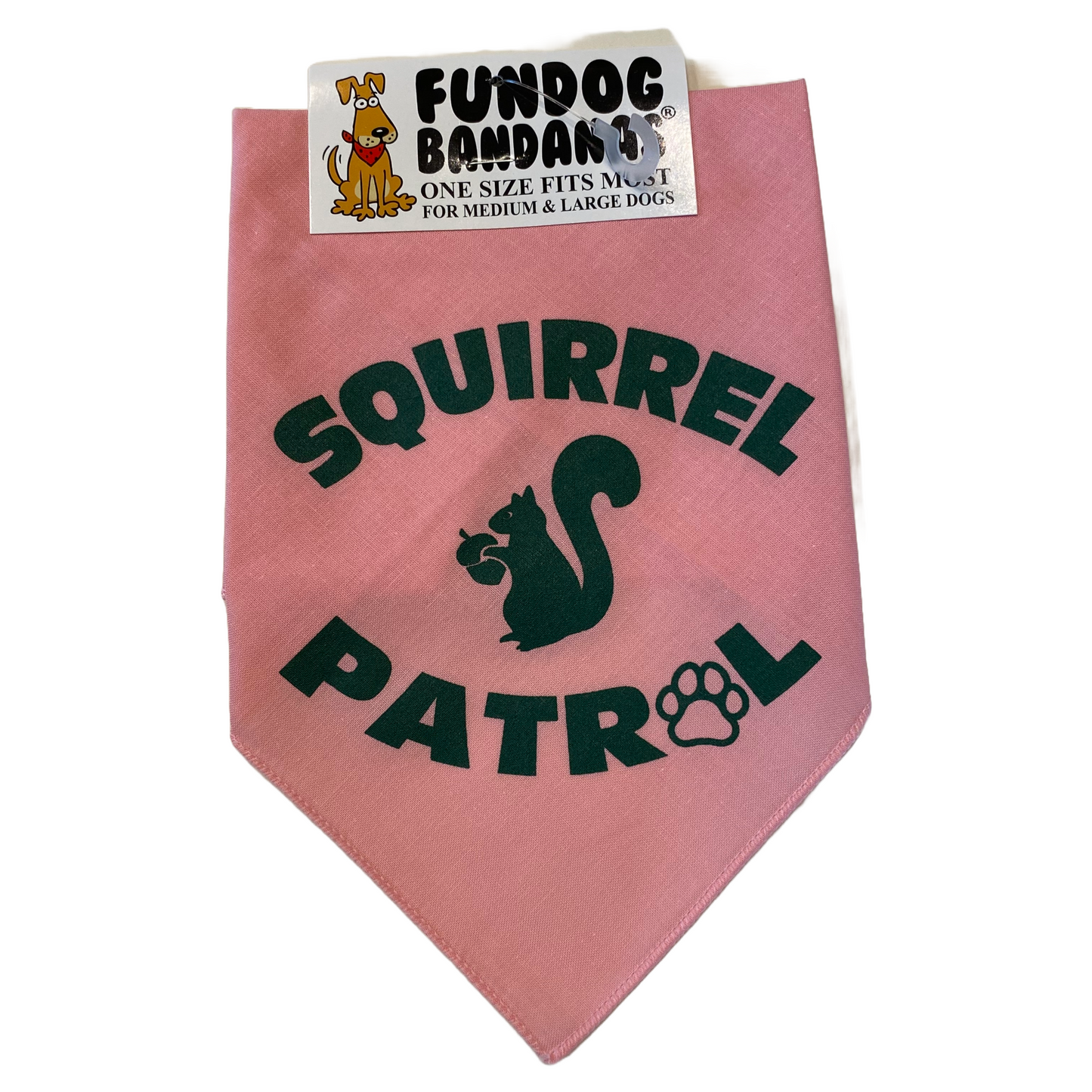 Squirrel Patrol Dog Bandana