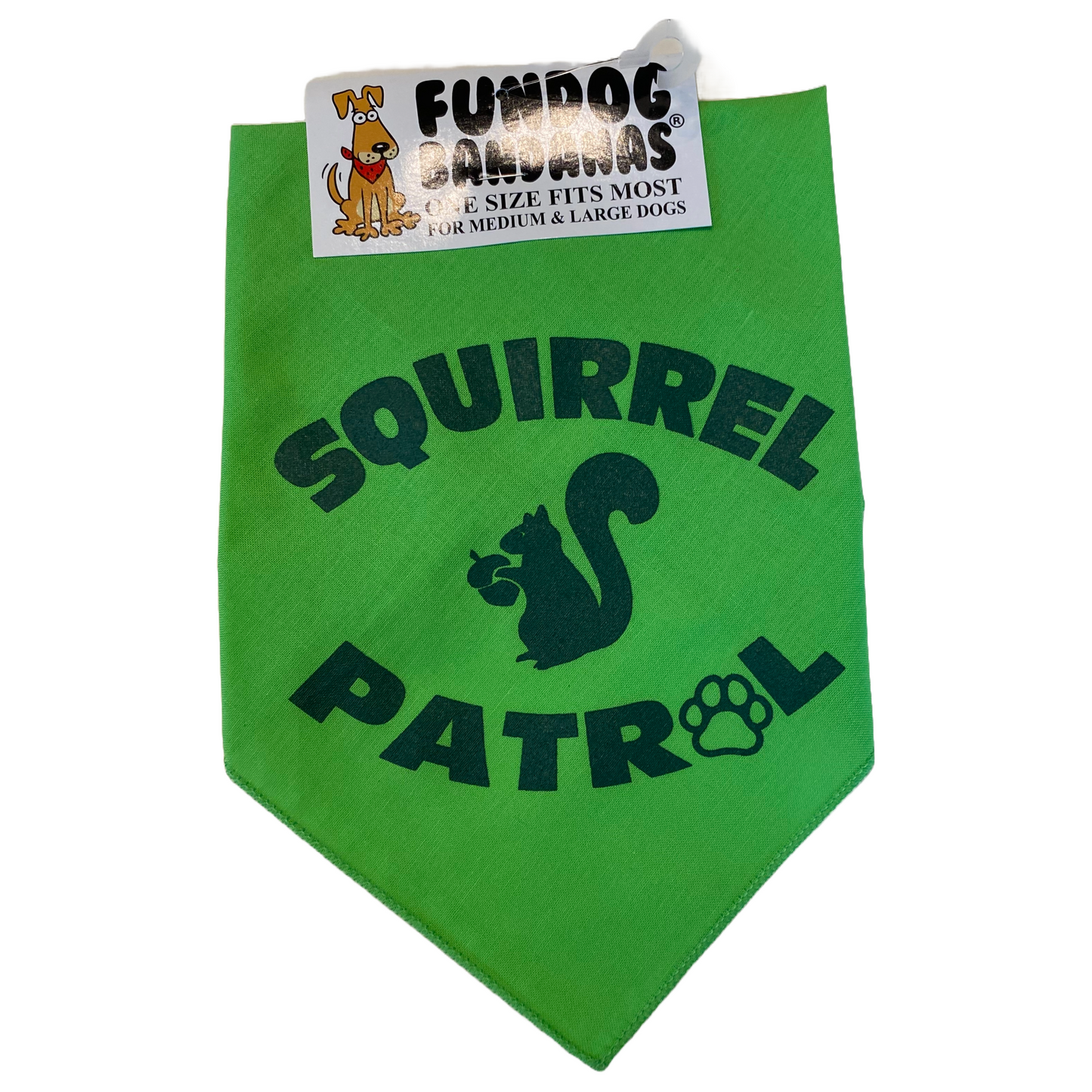 Squirrel Patrol Dog Bandana