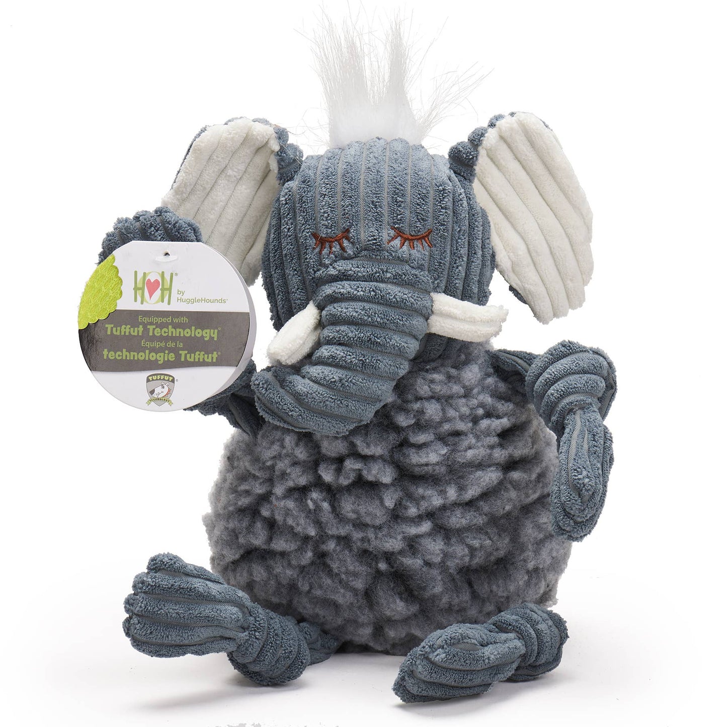 Ellamae Elephant HuggleFleece® FlufferKnottie™ Plush Dog Toy