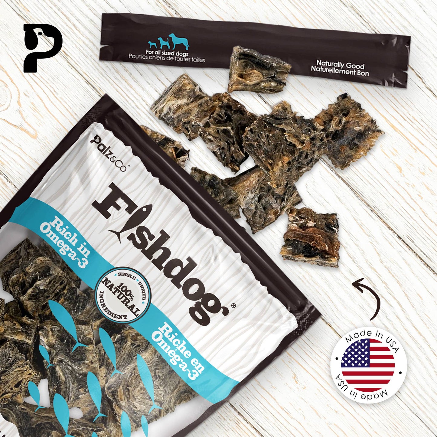 Fishdog Cod Bites Cubes, 2.5 oz