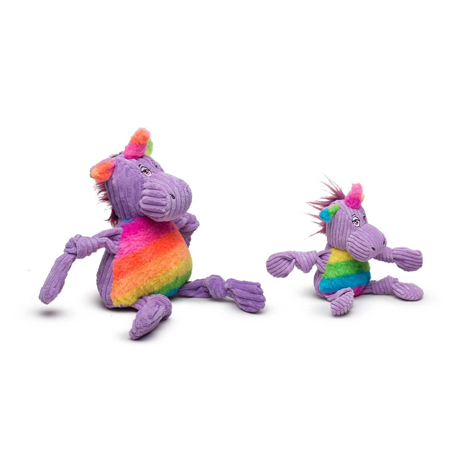 Rainbow Pride Unicorn Knottie® Plush Dog Toy