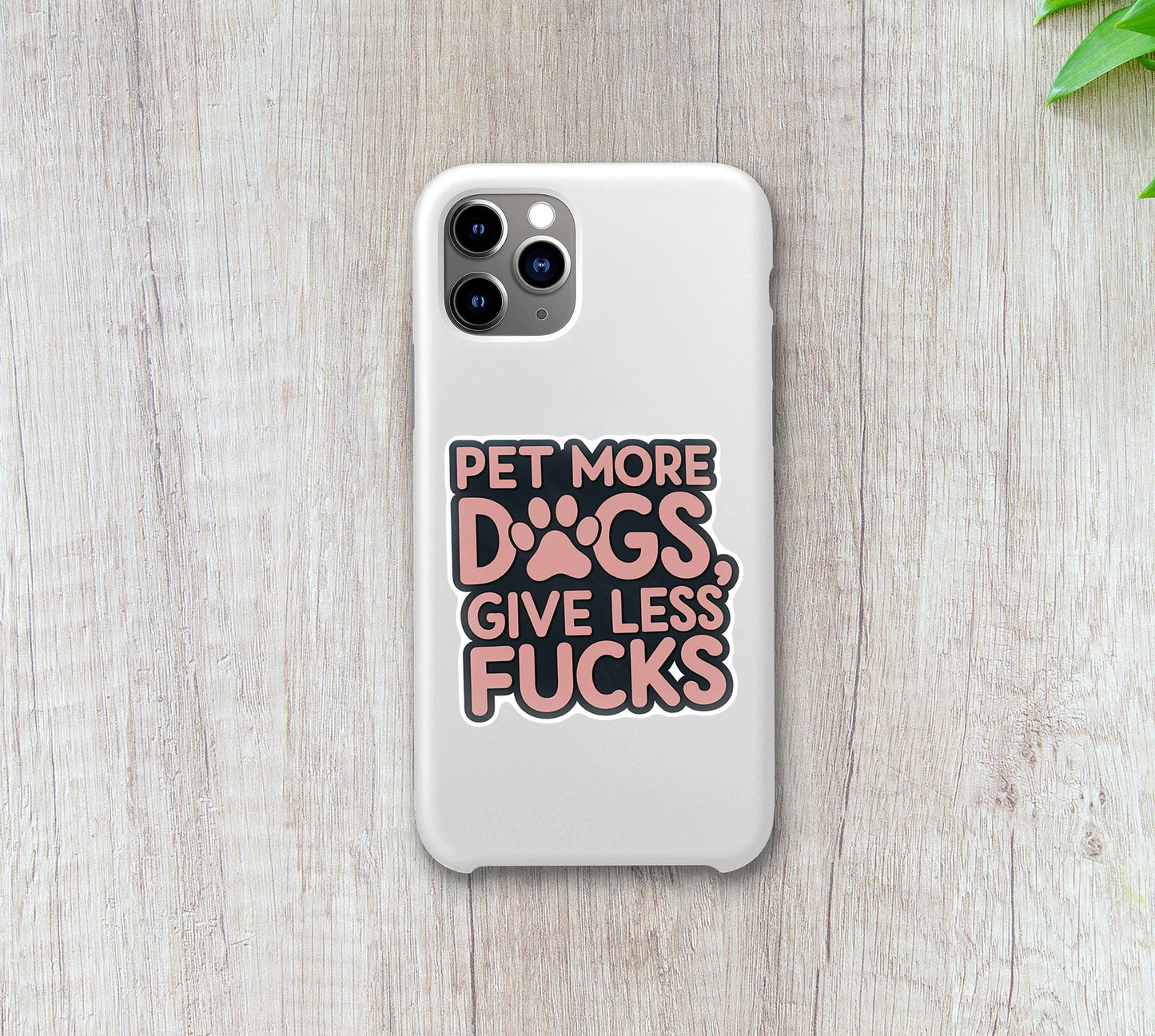 Pet More Dogs Sticker