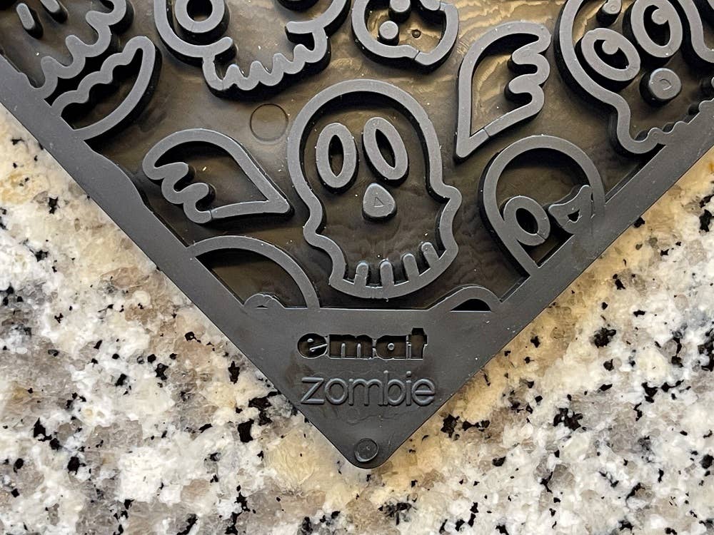 Zombie Halloween Emat Enrichment Licking Mat