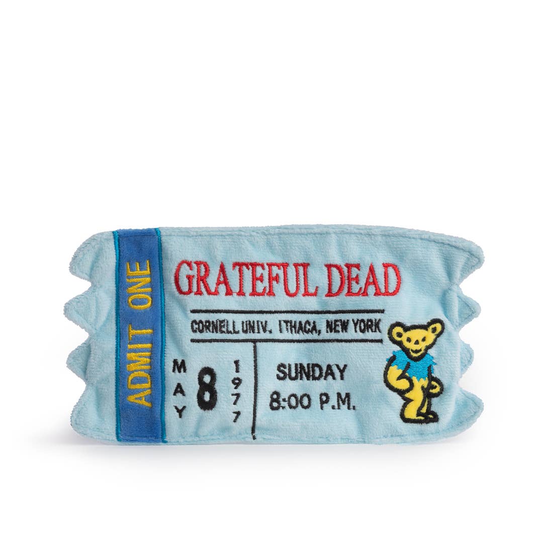 Grateful Dead Cornell '77 Concert Ticket Dog Toy