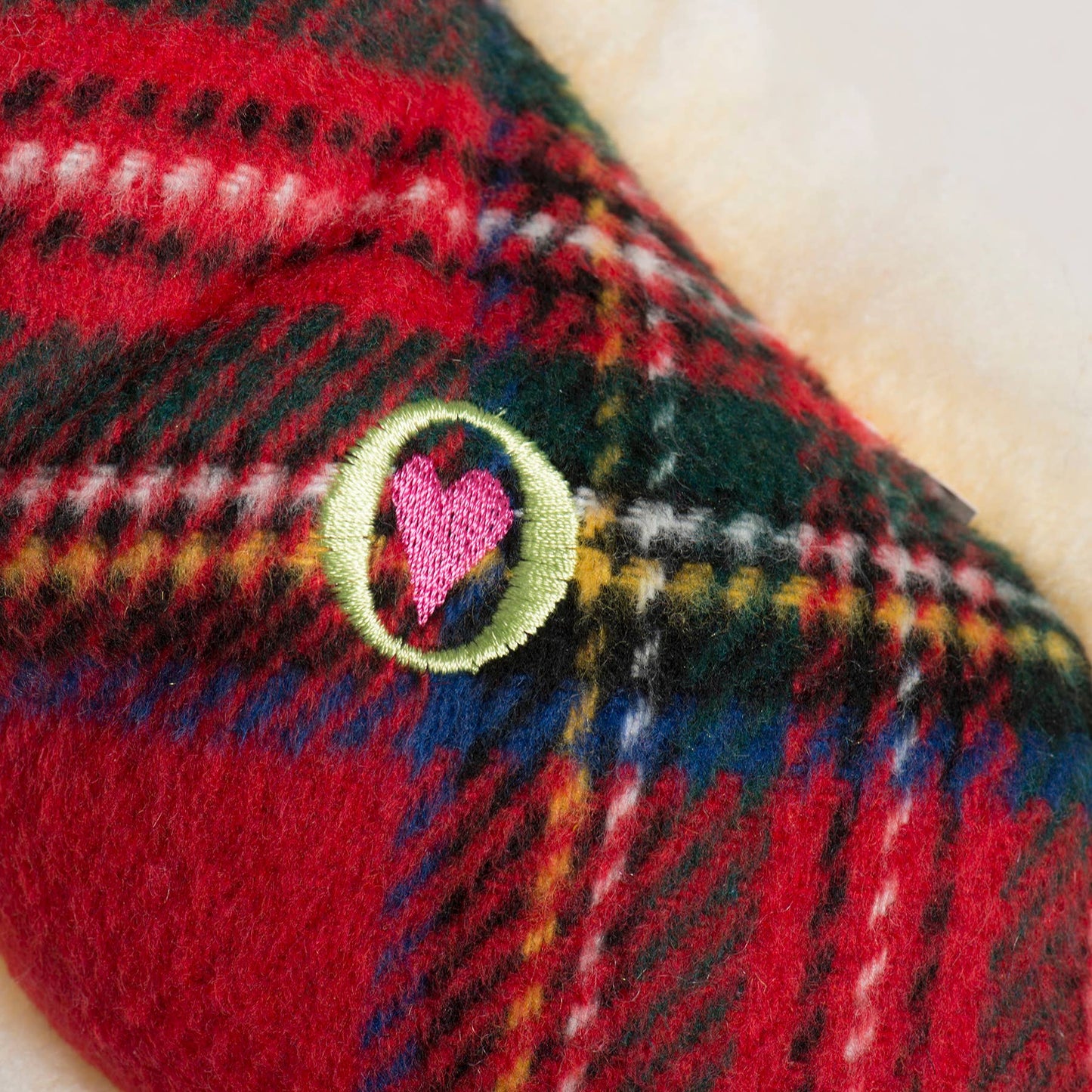 Tartan Tidings Collection HuggleFleece® Bone