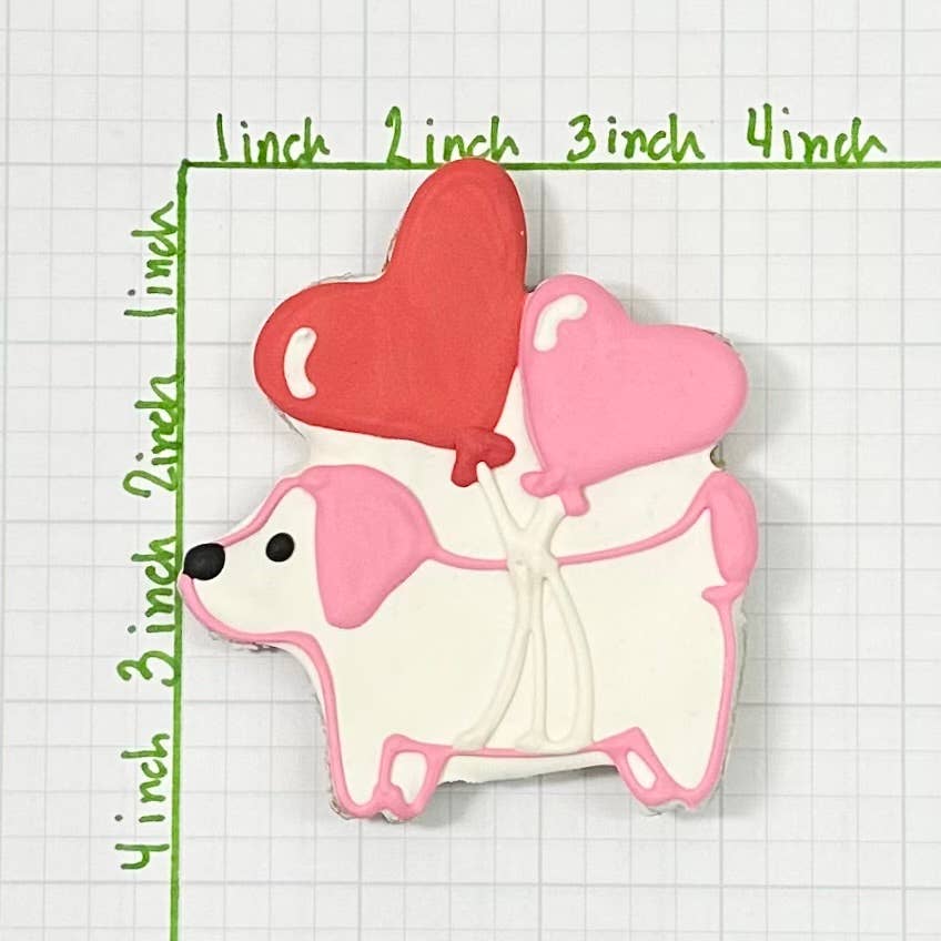 Cookie - Pup Balloon Hearts