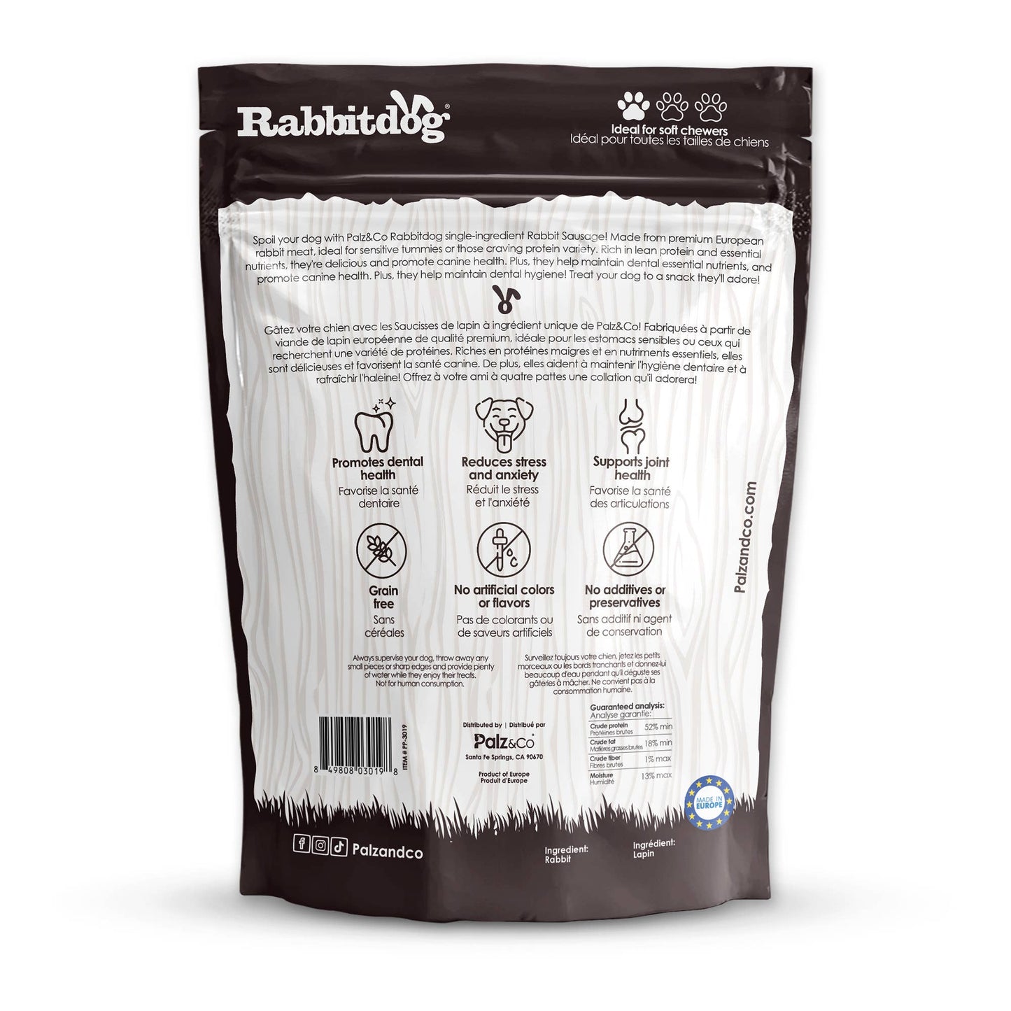 Rabbitdog Rabbit Sausage Dog Treats