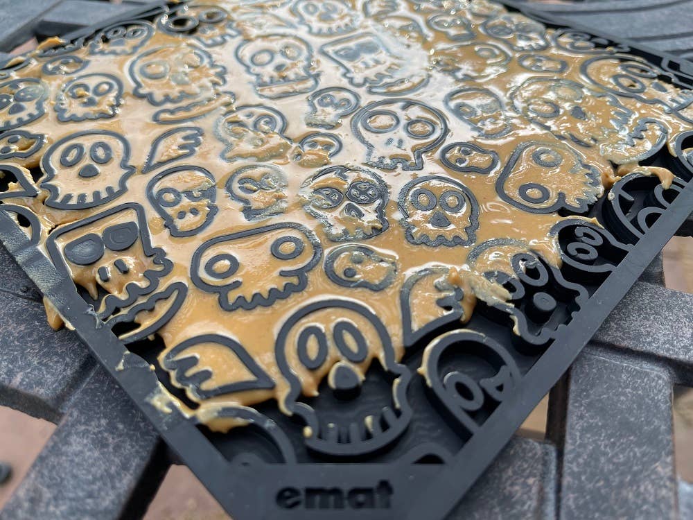 Zombie Halloween Emat Enrichment Licking Mat