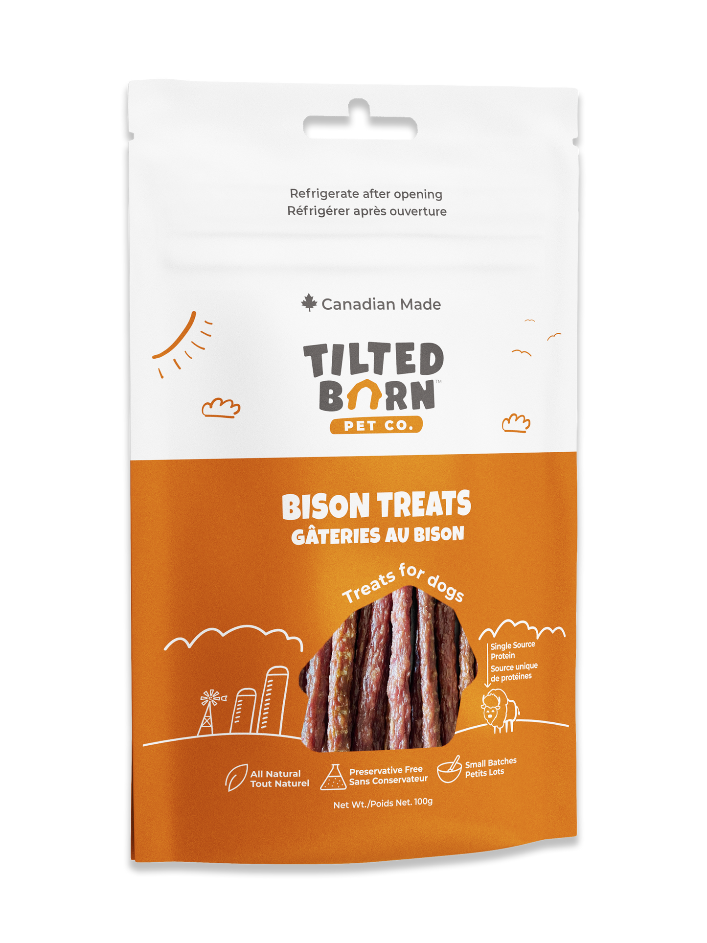 Bison Treats For Dogs 100g/3.53oz